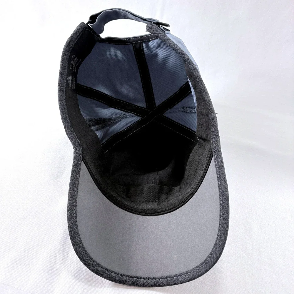 Adidas Climalite Gray Running Adjustable Sporty Performance Baseball Cap Hat
